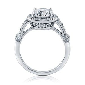 Sterling Silver Round CZ Halo Ring 2.64 CTW